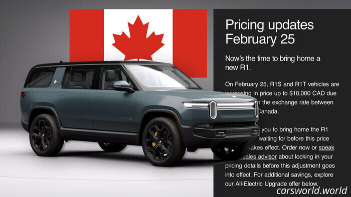 Rivian Cautions Canadian Consumers: Purchase Now Before $10,000 Price Increase | Carscoops